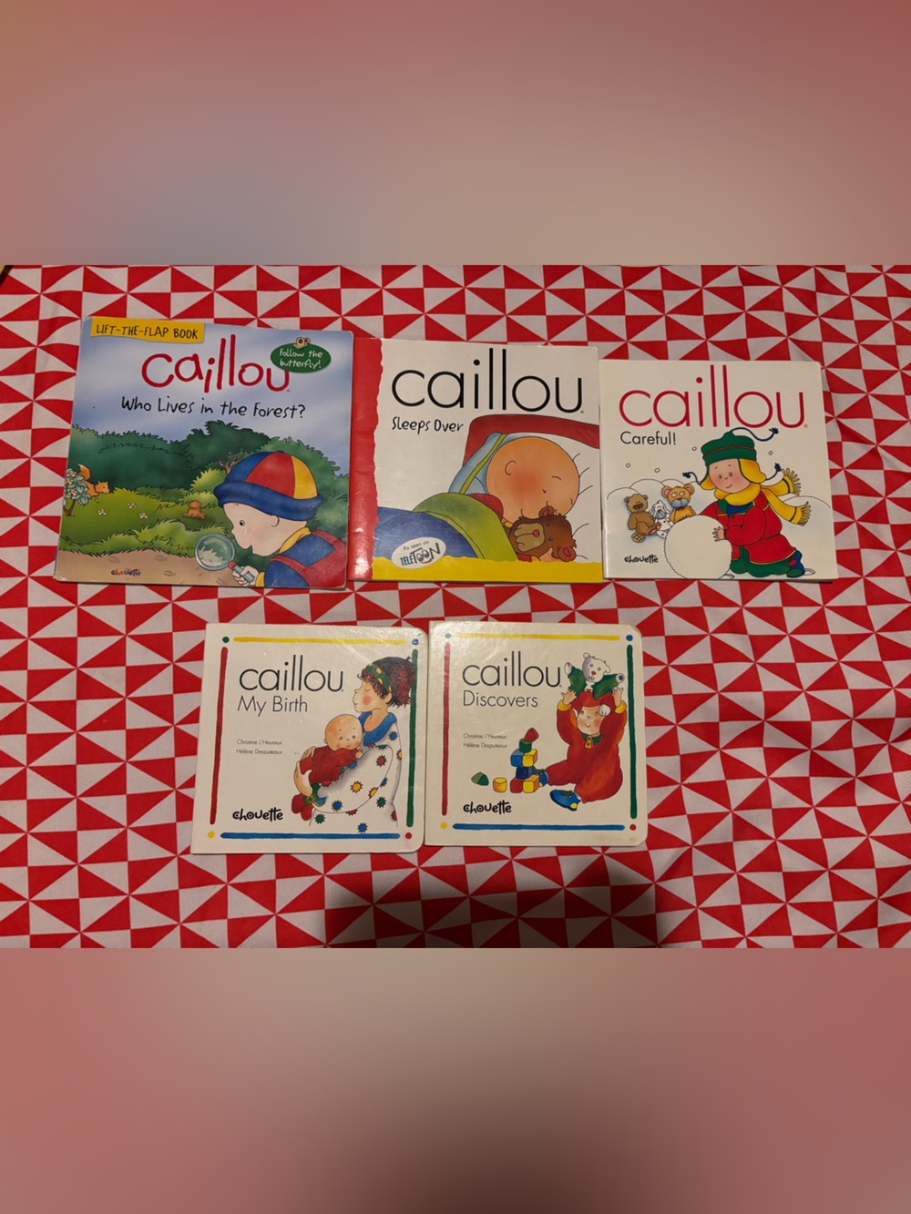 Caillou book lot